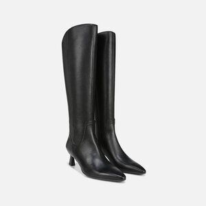 Naturalizer Deesha Women’s Black Leather Knee High Boots Size 9M -